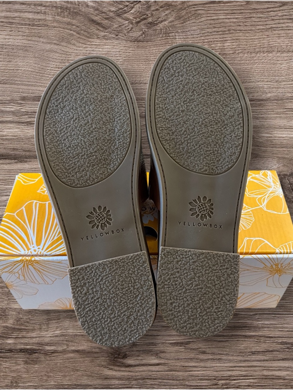 NIB Yellow Box Tan Kalo Slide Sandal Size 10M - Ready for Summer! - Picture 5 of 8